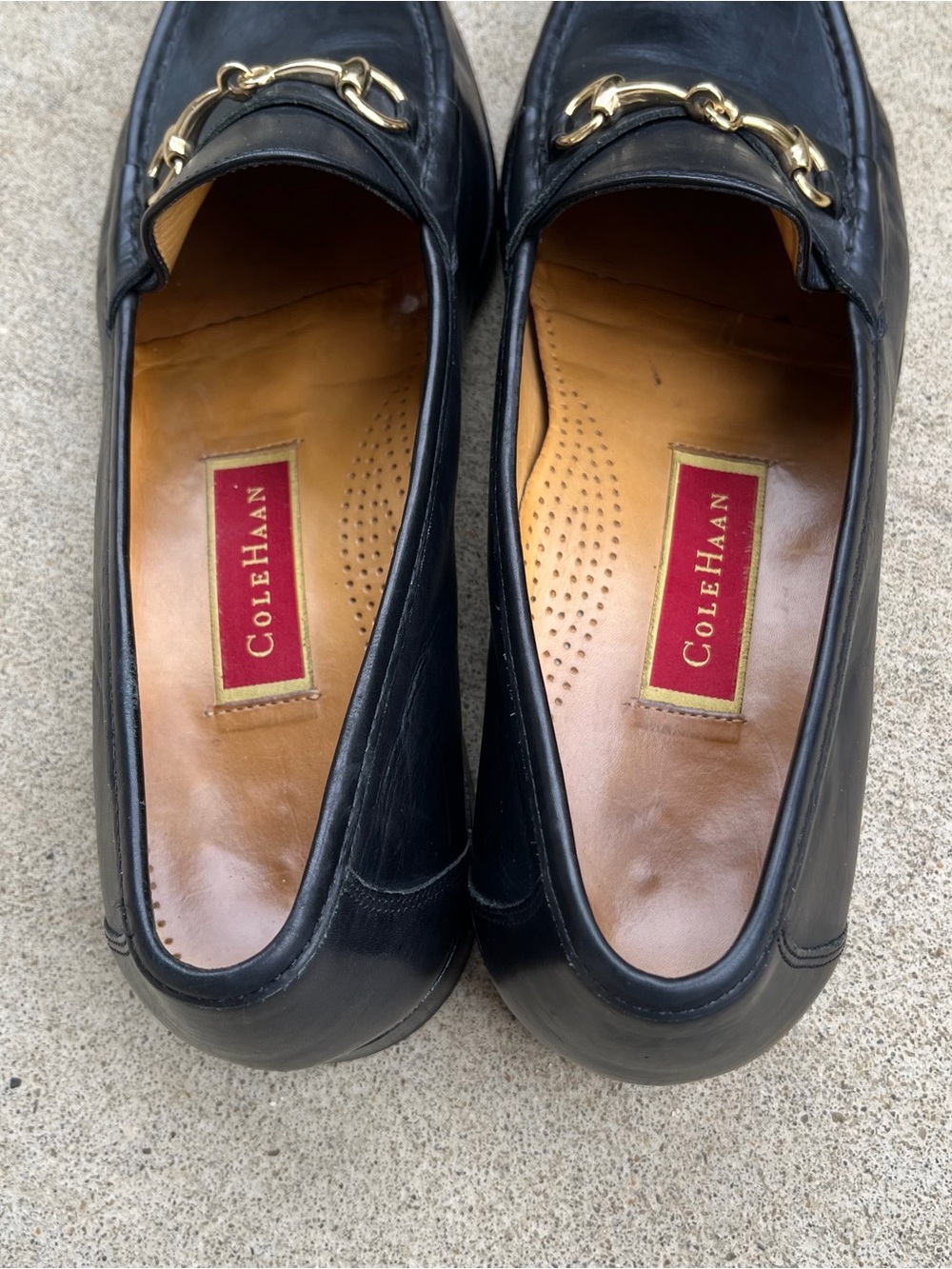 Cole Haan Bit Loafer Sz 11 D/M Fine Leather BLACK Mens Shoes CLASSIC Comfortable - Picture 5 of 7